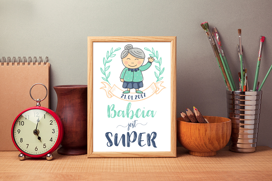 Dzień Babci - darmowy plakat do druku